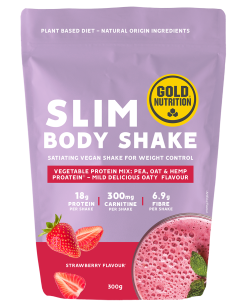 GoldNutrition Slim Body Shake - Strawberry - 300 gram