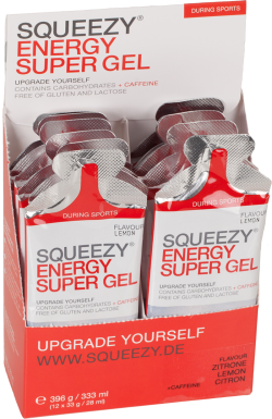 Squeezy Energy Super Gel Caffeine - 12 x 33 gram
