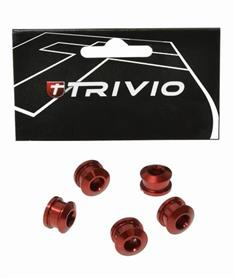 Trivio Kettingbladbouten Set Race 9.9 x 4.05 Rood Anodized