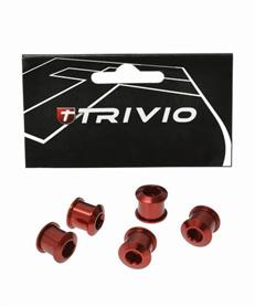 Trivio Kettingbladbouten Set Race 9.9 x 7.05 Rood Anodized