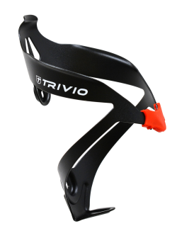 Trivio Bidonhouder Alu Light Zwart/Rood