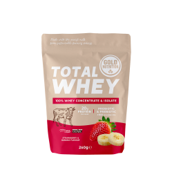 GoldNutrition Total Whey - Strawberry & Banana - 260 gram (THT 30-9-2026)
