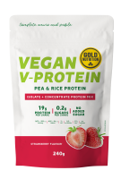 GoldNutrition V-Protein - Strawberry - 240 gram (THT 31-8-2025)