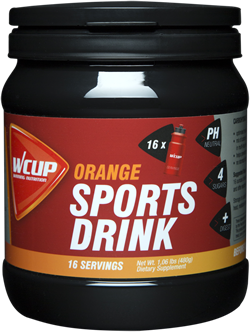 Aanbieding WCUP Sports Drink - Orange - 480 gram (THT 31-1-2019)