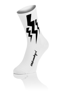 Lightning Socks - Wit - 2 + 1 gratis