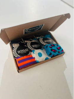 Winaar Fietssokken Cadeaupakket Dots & Stripes