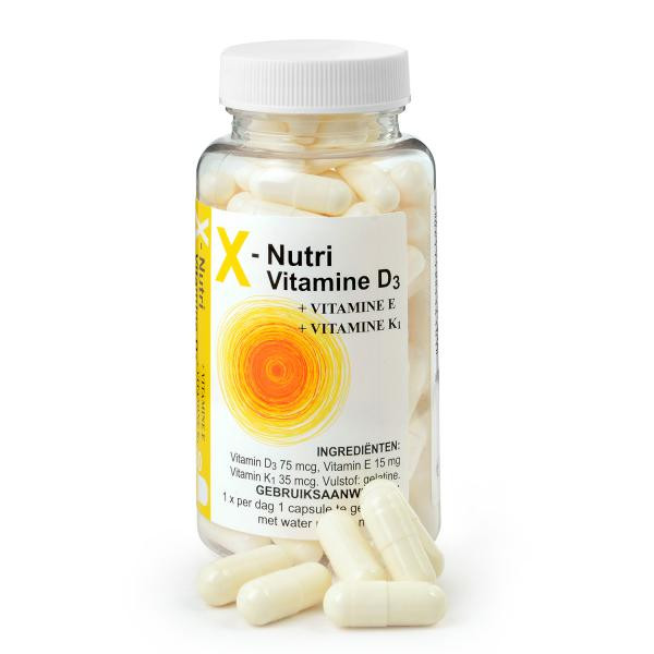X-Nutri Vitamine D3 - - E - Vitamines & Mineralen - Voedingssupplementen voor sporters - sportvoeding op